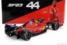 FERRARI  F1  SF-23 TEAM SCUDERIA FERRARI HP N 44 FIORANO 2025 LEWIS HAMILTON - WITH PILOT  RED BLACK