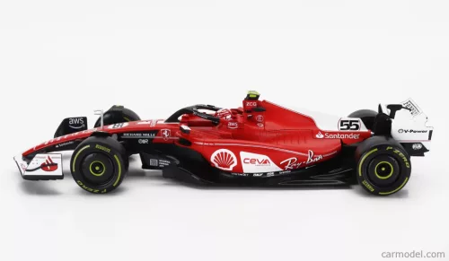 FERRARI  F1  SF-23 TEAM SCUDERIA FERRARI N 55 LAS VEGAS USA GP 2023 CARLOS SAINZ  RED WHITE BLACK