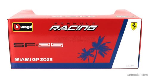 FERRARI  F1  SF-25 TEAM SCUDERIA FERRARI HP N 44 MIAMI GP 2025 LEWIS HAMILTON  RED WHITE BLUE
