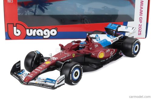 FERRARI  F1  SF-25 TEAM SCUDERIA FERRARI N 16 MIAMI GP 2025 CHARLES LECLERC  RED WHITE BLUE
