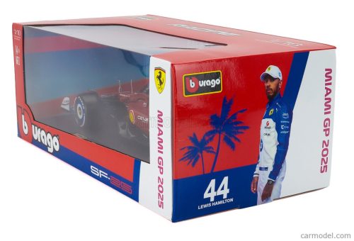 FERRARI  F1  SF-25 TEAM SCUDERIA FERRARI N 16 MIAMI GP 2025 CHARLES LECLERC  RED WHITE BLUE