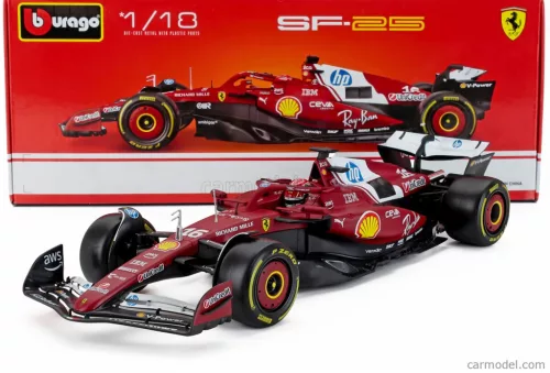 FERRARI  F1  SF-25 TEAM SCUDERIA FERRARI N 16 SEASON 2025 CHARLES LECLERC  RED
