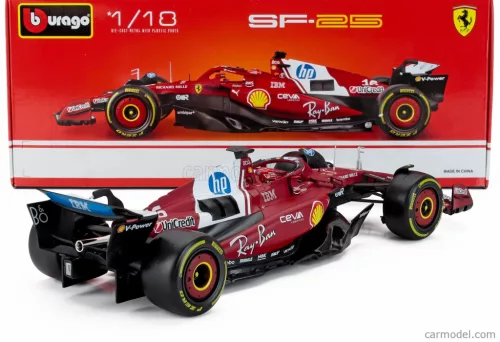 FERRARI  F1  SF-25 TEAM SCUDERIA FERRARI N 16 SEASON 2025 CHARLES LECLERC  RED