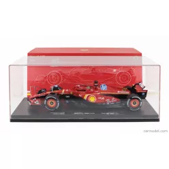   FERRARI  F1  SF-24 TEAM SCUDERIA FERRARI N 16 WINNER ITALY MONZA GP 2024 CHARLES LECLERC - CON VETRINA - WITH SHOWCASE  RED WHITE BLACK