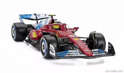FERRARI  WITH SHOWCASE - F1  SF-25 TEAM SCUDERIA FERRARI HP N 44 MIAMI GP 2025 LEWIS HAMILTON  RED WHITE BLUE