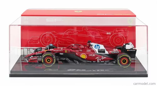 FERRARI  WITH SHOWCASE - F1  SF-25 TEAM SCUDERIA FERRARI N 16 SEASON 2025 CHARLES LECLERC  RED