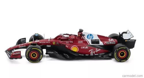 FERRARI  WITH SHOWCASE - F1  SF-25 TEAM SCUDERIA FERRARI N 16 SEASON 2025 CHARLES LECLERC  RED