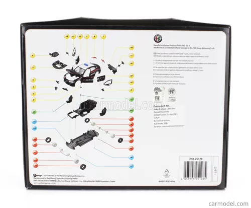 ALFA ROMEO  GIULIA CARABINIERI 2016 - 36 PEZZI - 36 PCS  BLUE WHITE