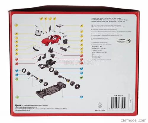 FERRARI  PUROSANGUE SUV 2022 - 36 PEZZI - 36 PCS  RED BLACK