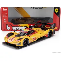   FERRARI  499P 3.0L TURBO V6 TEAM AF CORSE N  83 24h LE MANS 2024 ROBERT KUBICA - ROBERT SHWARTZMAN - YIFEI YE  YELLOW RED