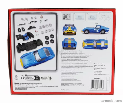 FERRARI  250 GTO ch.3445 LHD N 112 2nd TARGA FLORIO 1964 U.NORINDER - P.TROBERG  BLUETTE YELLOW