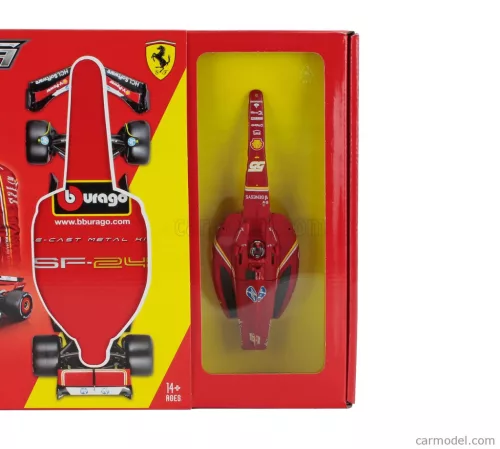 FERRARI  F1  SF-24 TEAM SCUDERIA FERRARI N 55 SEASON 2024 CARLOS SAINZ  RED BLACK