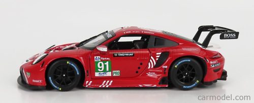 PORSCHE  911 991-2 RSR TEAM PORSCHE GT N 91 24h LE MANS 2020 R.LIETZ - G.BRUNI - F.MAKOWIECKI  RED WHITE
