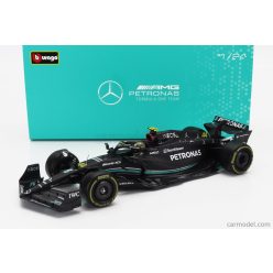   MERCEDES GP  F1 W14 TEAM MERCEDES-AMG PETRONAS FORMULA ONE N 44 SEASON 2023 LEWIS HAMILTON - WITH PILOT AND SHOWCASE  MATT BLACK
