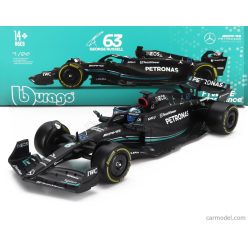   MERCEDES GP  F1 W14 TEAM MERCEDES-AMG PETRONAS FORMULA ONE N 63 SEASON 2023 GEORGE RUSSELL - WITH PILOT AND SHOWCASE  MATT BLACK