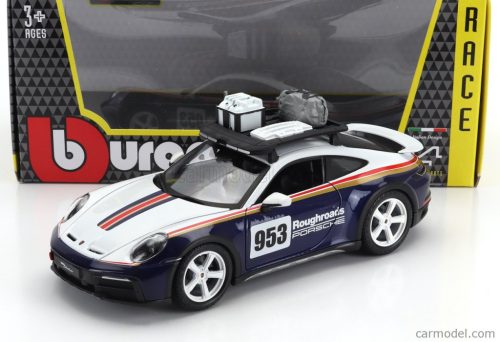 PORSCHE  911 992 N 953 RALLY DAKAR ROUGHROADS 2023  WHITE BLUE