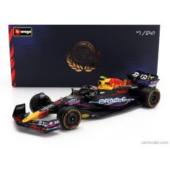   RED BULL  F1  RB19 TEAM ORACLE RED BULL RACING N 11 2nd MIAMI GP 2023 SERGIO PEREZ - WITH PILOT AND SHOWCASE  MATT BLUE