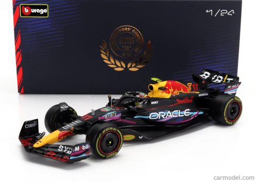 RED BULL  F1  RB19 TEAM ORACLE RED BULL RACING N 11 2nd MIAMI GP 2023 SERGIO PEREZ - WITH PILOT AND SHOWCASE  MATT BLUE