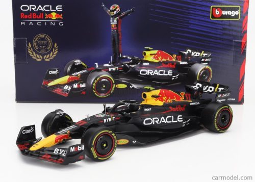 RED BULL  F1  RB19 TEAM ORACLE RED BULL RACING N 11 SEASON 2023 SERGIO PEREZ  MATT BLUE YELLOW RED