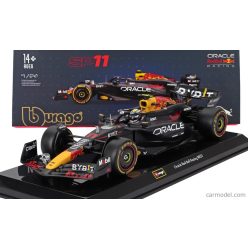   RED BULL  F1  RB20 TEAM ORACLE RED BULL RACING N 11 SEASON 2024 SERGIO PEREZ - WITH PILOT AND SHOWCASE  BLUE YELLOW RED
