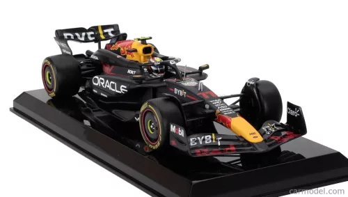 RED BULL  F1  RB20 TEAM ORACLE RED BULL RACING N 11 SEASON 2024 SERGIO PEREZ - WITH PILOT AND SHOWCASE  BLUE YELLOW RED