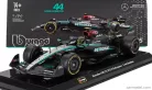 MERCEDES GP  F1  W15 EQ PERFORMANCE TEAM AMG PETRONAS MOTORSPORT N 44 SEASON 2024 LEWIS HAMILTON - WITH PILOT AND SHOWCASE  BLACK SILVER GREEN