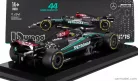MERCEDES GP  F1  W15 EQ PERFORMANCE TEAM AMG PETRONAS MOTORSPORT N 44 SEASON 2024 LEWIS HAMILTON - WITH PILOT AND SHOWCASE  BLACK SILVER GREEN