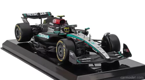 MERCEDES GP  F1  W15 EQ PERFORMANCE TEAM AMG PETRONAS MOTORSPORT N 44 SEASON 2024 LEWIS HAMILTON - WITH PILOT AND SHOWCASE  BLACK SILVER GREEN