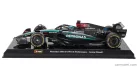 MERCEDES GP  F1  W15 EQ PERFORMANCE TEAM AMG PETRONAS MOTORSPORT N 63 SEASON 2024 GEORGE RUSSELL - WITH PILOT AND SHOWCASE  BLACK SILVER GREEN
