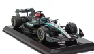 MERCEDES GP  F1  W15 EQ PERFORMANCE TEAM AMG PETRONAS MOTORSPORT N 63 SEASON 2024 GEORGE RUSSELL - WITH PILOT AND SHOWCASE  BLACK SILVER GREEN
