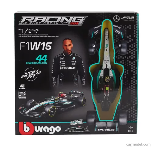 MERCEDES GP  F1  W15 EQ PERFORMANCE TEAM AMG PETRONAS MOTORSPORT N 44 SEASON 2024 LEWIS HAMILTON  BLACK SILVER GREEN