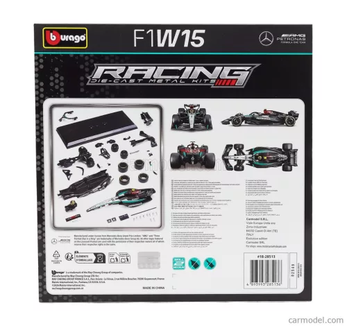 MERCEDES GP  F1  W15 EQ PERFORMANCE TEAM AMG PETRONAS MOTORSPORT N 44 SEASON 2024 LEWIS HAMILTON  BLACK SILVER GREEN