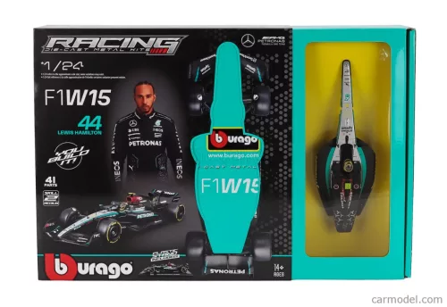 MERCEDES GP  F1  W15 EQ PERFORMANCE TEAM AMG PETRONAS MOTORSPORT N 44 SEASON 2024 LEWIS HAMILTON  BLACK SILVER GREEN