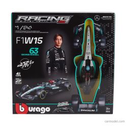   MERCEDES GP  F1  W15 EQ PERFORMANCE TEAM AMG PETRONAS MOTORSPORT N 63 SEASON 2024 GEORGE RUSSELL  BLACK SILVER GREEN