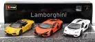 LAMBORGHINI  SET 3X REVUELTO HYBRID 2023 - AVENTADOR ROADSTER 2018 - COUNTACH LPi 800-4 2021  ORANGE YELLOW WHITE