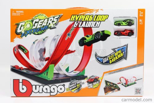 ACCESSORIES  DIORAMA - GO GEARS EXTREME HYPER LOOP & LAUNCH WITH 2X CARS INCLUDED  VARIOUS