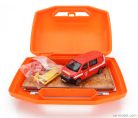ACCESSORIES  DIORAMA - SET BUILD YOUR CITY FIRE STATION - CASERMA VIGILI DEL FUOCO - WITH VOLKSWAGEN T6 MINIBUS  RED WHITE