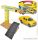 ACCESSORIES  DIORAMA - SET BUILD CONSTRUCTION - SET COSTRUZIONI - WITH VOLKSWAGEN AMAROK PICK-UP 2019  YELLOW