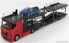 MERCEDES BENZ  ACTROS 2 2545 TRUCK CAR TRANSPORTER 2016 WITH RENAULT CAPTUR  RED BLACK