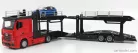 MERCEDES BENZ  ACTROS 2 2545 TRUCK CAR TRANSPORTER 2016 WITH RENAULT CAPTUR  RED BLACK