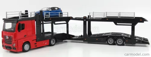MERCEDES BENZ  ACTROS 2 2545 TRUCK CAR TRANSPORTER 2016 WITH RENAULT CAPTUR  RED BLACK