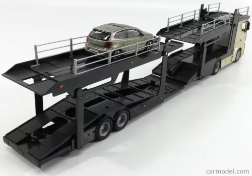 MERCEDES BENZ  ACTROS 2 2545 TRUCK CAR TRANSPORTER 2016 WITH VOLKSWAGEN POLO GTi  GOLD MET BLACK GREY MET