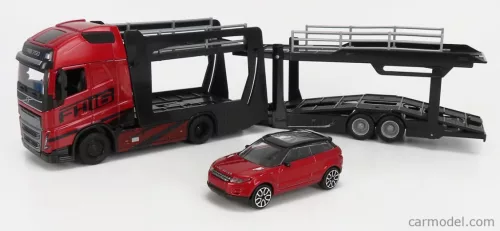 VOLVO  FH16 XL 750 EURO 6 CAB TRUCK CAR TRANSPORTER WITH LAND ROVER RANGE EVOQUE LRX 2-DOOR 2011  RED MET