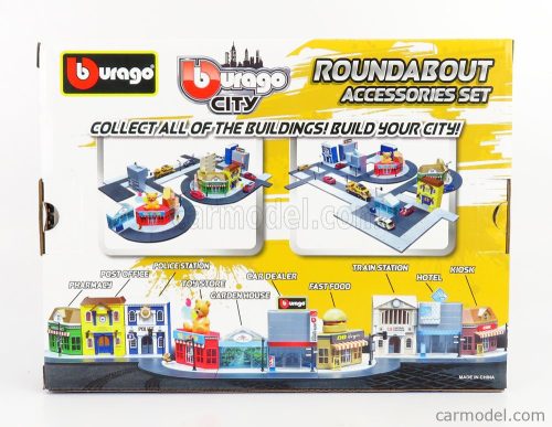 ACCESSORIES  DIORAMA - SET BUILD CITY ROUNDABOUT - WITH SEAT IBIZA 2008  BLUE