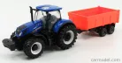NEW HOLLAND  T7.315 TRACTOR + TIPPING TRAILER  BLUE RED