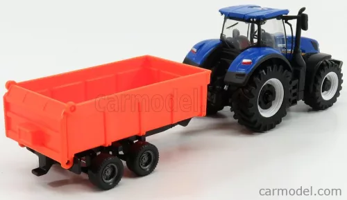NEW HOLLAND  T7.315 TRACTOR + TIPPING TRAILER  BLUE RED