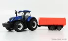 NEW HOLLAND  T7.315 TRACTOR + TIPPING TRAILER  BLUE RED