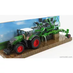   FENDT  VARIO 1050 TRACTOR WITH WHIRL RAKE TRAILER 2016  GREEN BLACK