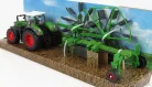 FENDT  VARIO 1050 TRACTOR WITH WHIRL RAKE TRAILER 2016  GREEN BLACK