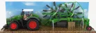 FENDT  VARIO 1050 TRACTOR WITH WHIRL RAKE TRAILER 2016  GREEN BLACK